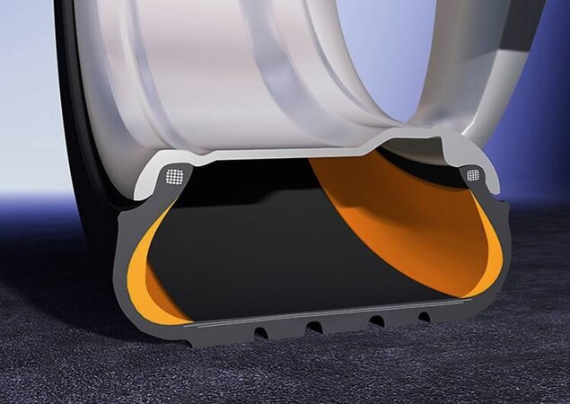 Pneu Run Flat furado