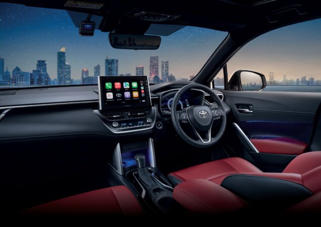 Interior do Toyota Corolla Cross