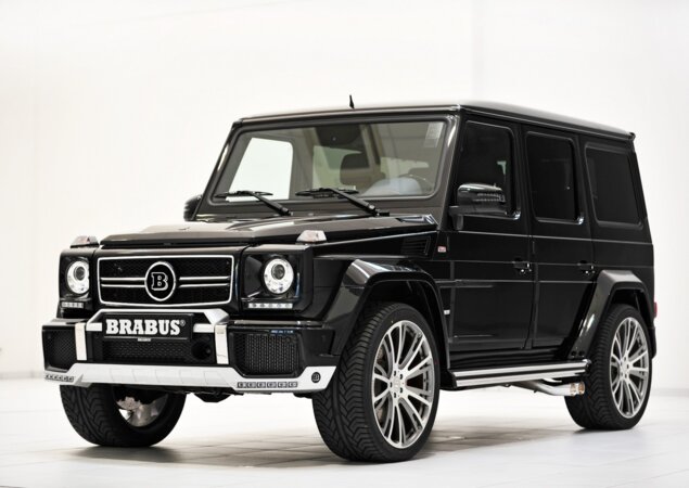 O modelo preparado pela Brabus utiliza como base o G63 AMG, da Mercedes-Benz