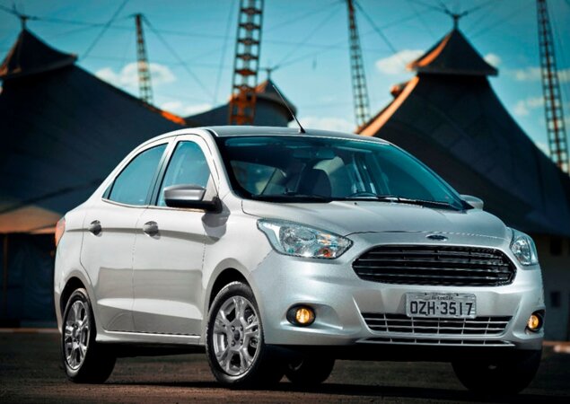 O novo Ford Ka+, assim como o hatch Ka, será oferecido com motores 1.0 de três cilindros e 1.5 16V