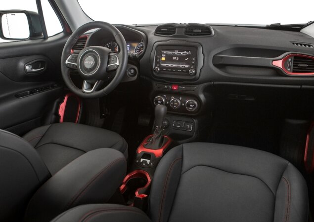 Interior da versão Trailhawk