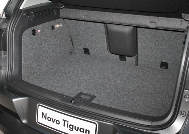 Sistema de divisão do porta-malas do Tiguan