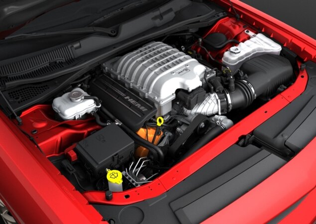 Potência é gerada por um motor 6.2 V8 com compressor de ar
