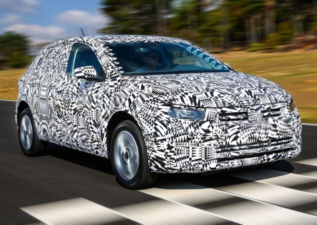 Segundo a Volkswagen, o novo Polo está em fase final de testes nas ruas brasileiras