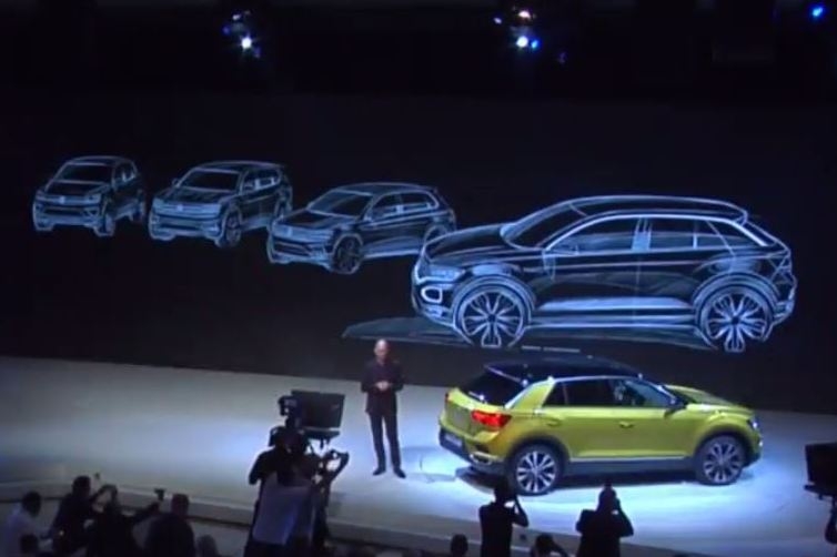 Em ordem: T-Roc, Tiguan, Atlas e o possível SUV baseado na Amarok